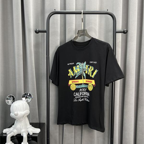 デザイン注目 AMIRI アミリ コピー グラフィックTシャツ トロピカルモチーフ アメリカンレトロ 主役トップス