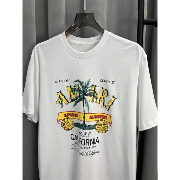 デザイン注目 AMIRI アミリ コピー グラフィックTシャツ トロピカルモチーフ アメリカンレトロ 主役トップス