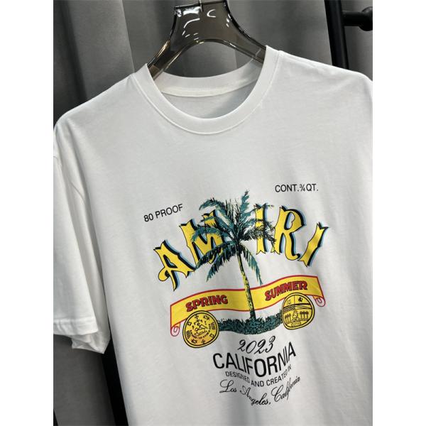 デザイン注目 AMIRI アミリ コピー グラフィックTシャツ トロピカルモチーフ アメリカンレトロ 主役トップス