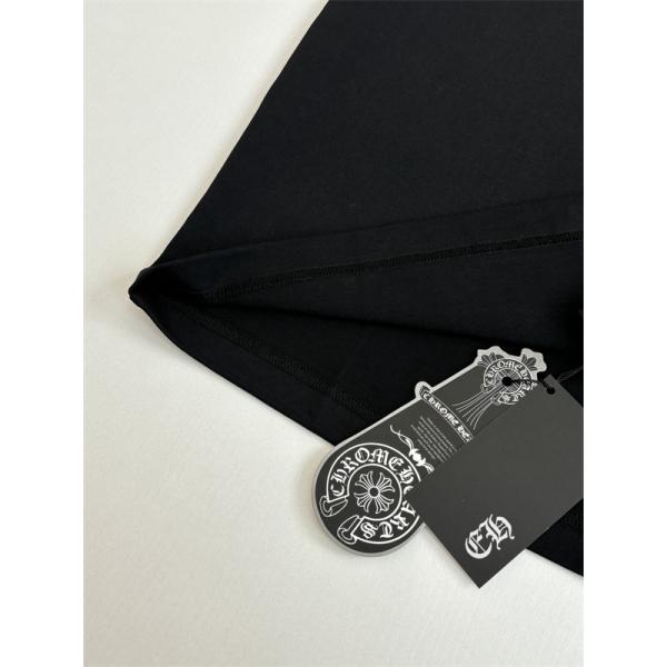 ディテール重視 CHROME HEARTS クロムハーツ コピー 半袖カットソー 胸ポケット サイドCHロゴ ゴシック仕様