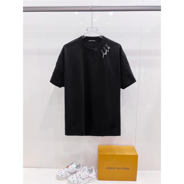 クラッシュディテール CHROME HEARTS クロムハーツ コピー クルーネックカットソー 袖アート 個性派ストリート