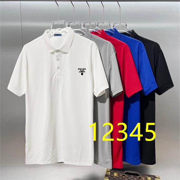 5色から選べる PRADA プラダ コピー メンズ ポロシャツ ベーシックフォルム オンオフ兼用
