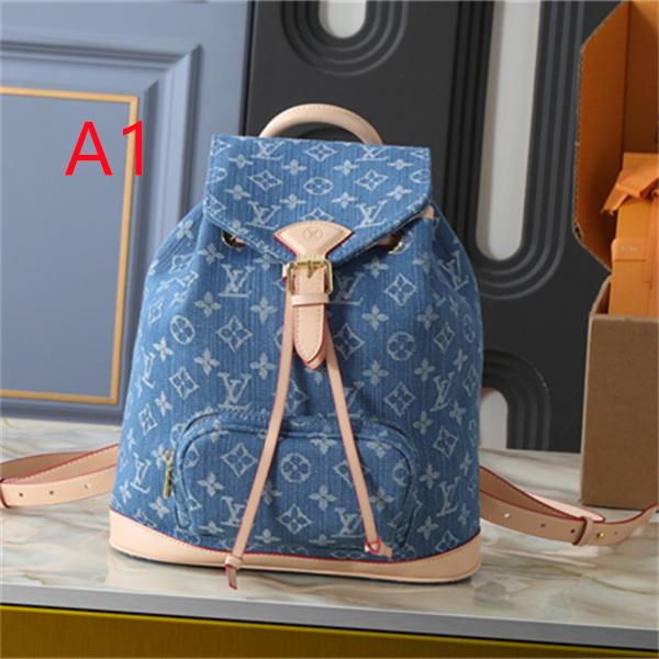 カラーで選ぶ LOUIS VUITTON ルイヴィトン コピー リュックサック フロントポケット レザーベルト クラシカルフォルム
