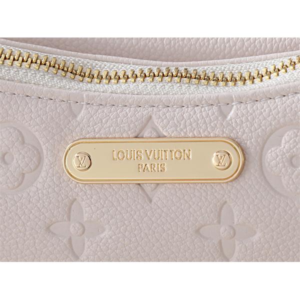 立体柄が映える LOUIS VUITTON ルイヴィトン コピー チェーンポーチ ファスナートップ メタルプレート装飾