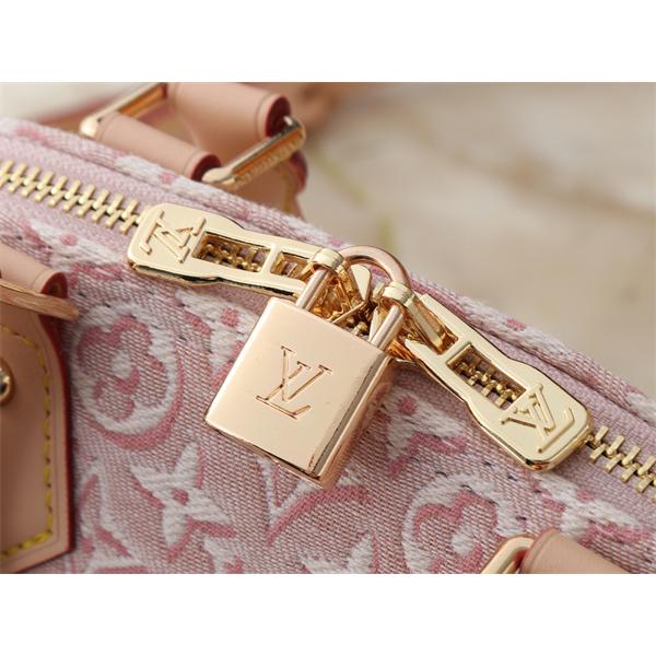 織り柄を楽しむ LOUIS VUITTON ルイヴィトン コピー ハンドバッグ ラウンドフォルム レザーボトム ダブルジップ