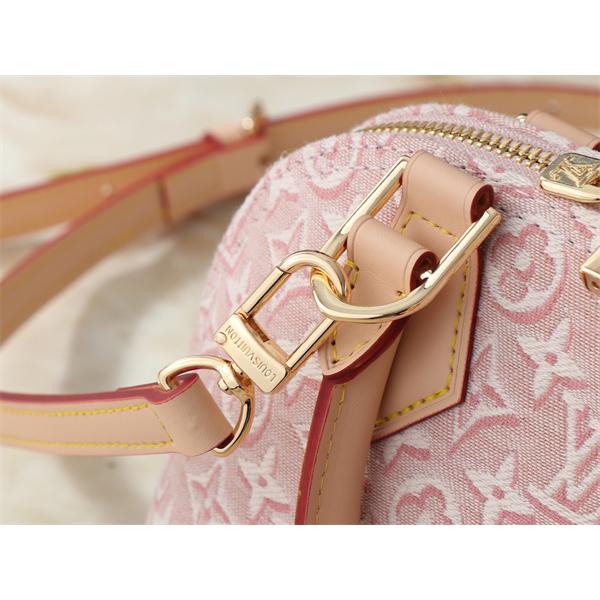 織り柄を楽しむ LOUIS VUITTON ルイヴィトン コピー ハンドバッグ ラウンドフォルム レザーボトム ダブルジップ