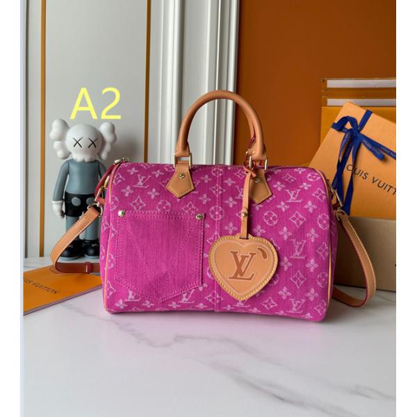 ヴィンテージデニム薫る LOUIS VUITTON ルイヴィトン コピー レディース 2WAYバッグ フロントポケット レザーハンドル