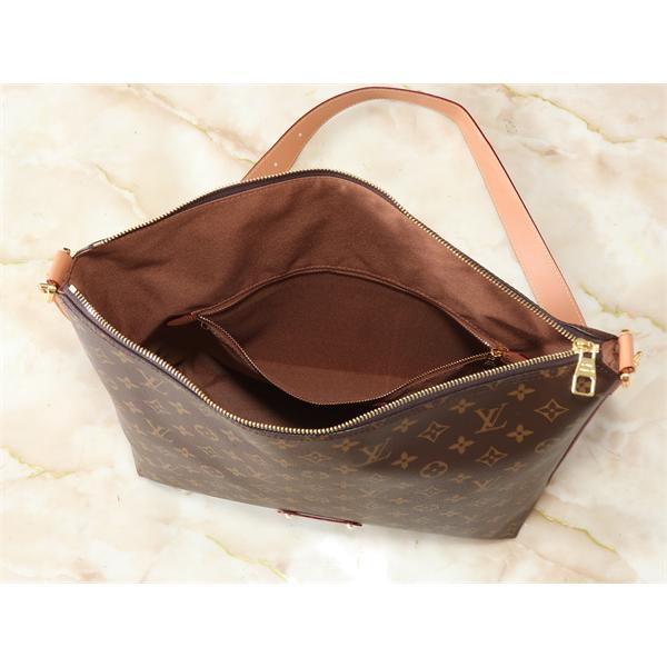 肩掛けしやすい LOUIS VUITTON ルイヴィトン コピー ワンショルダーバッグ 大容量ファスナー仕様 レザーストラップ