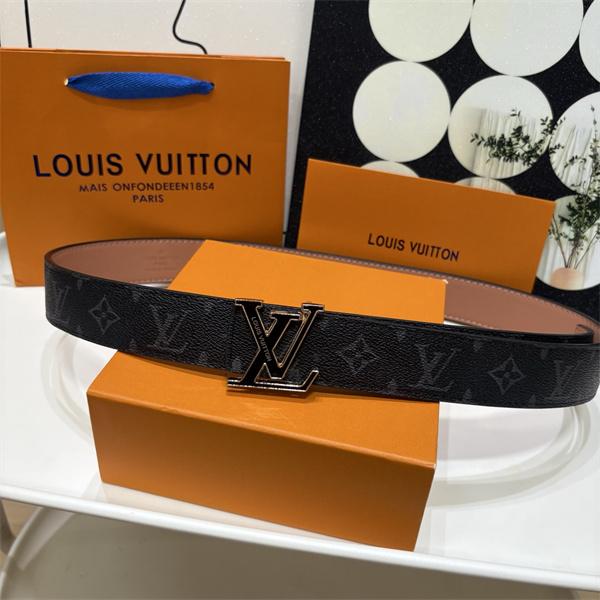 重厚バックル LOUIS VUITTON ルイヴィトン コピー モノグラムベルト ブラックトーン クラシック仕様