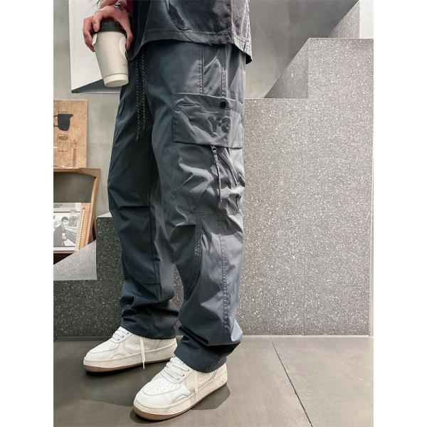 2026新作★Y-３ ワイ・スリーカーゴパンツコピーさらさら ハリ感 サイドポケット おしゃれ カジュアルパンツ
