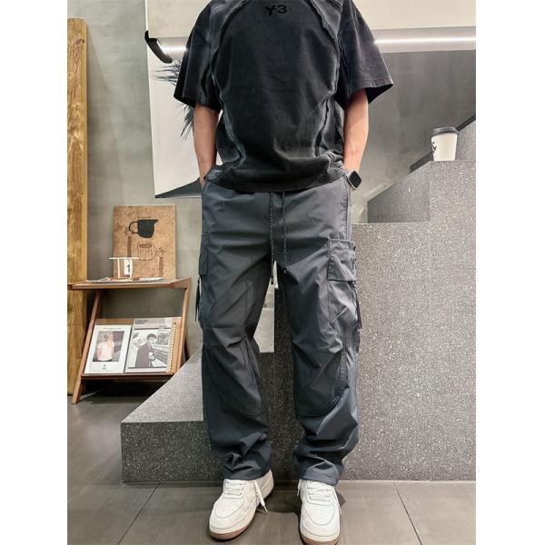 2026新作★Y-３ ワイ・スリーカーゴパンツコピーさらさら ハリ感 サイドポケット おしゃれ カジュアルパンツ