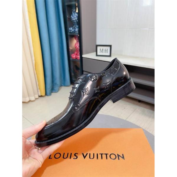 疲れにくい★2026新作ルイヴィトンビジネスシューズコピーLOUIS VUITTONクッション性 軽量 レザー  オフィス