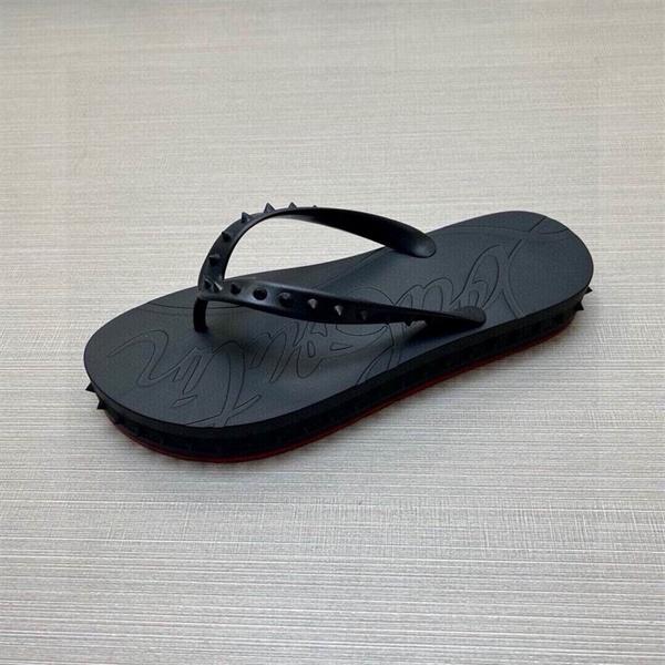 2026トレンド☆ルブタンサンダルスーパーコピー CHRISTIAN LOUBOUTIN人気最新黒色ビーチサンダル