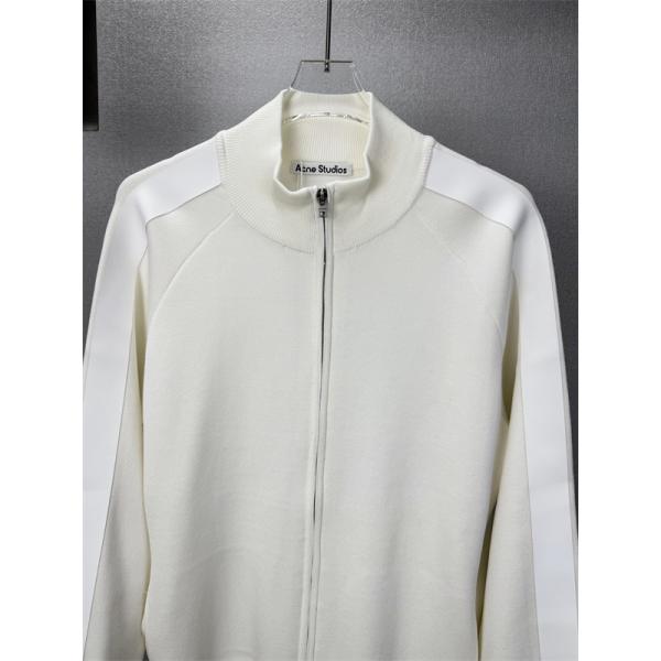 異素材ラインが映える Acne Studios アクネ ストゥディオズ コピー トラックジャケット フルジップ リラックスシルエット