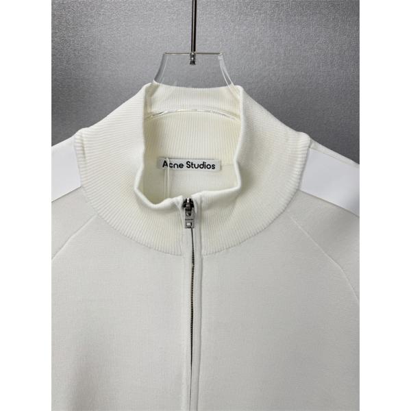 異素材ラインが映える Acne Studios アクネ ストゥディオズ コピー トラックジャケット フルジップ リラックスシルエット