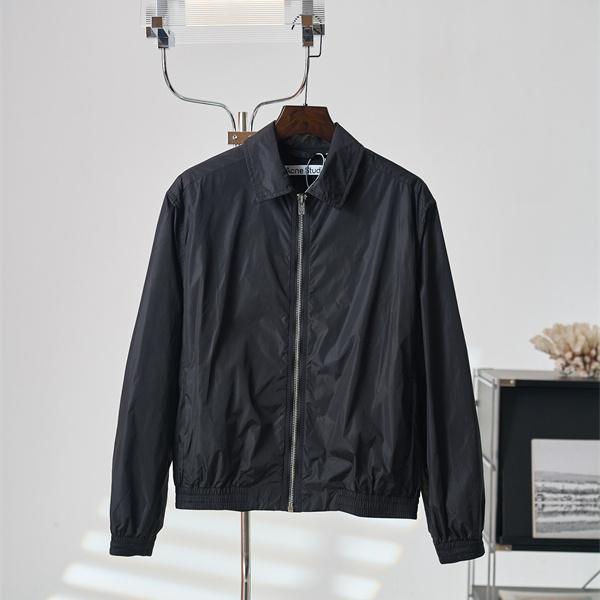 軽やか仕立て Acne Studios アクネ ストゥディオズ コピー ジップジャケット イージーヘム ミニマルアウター
