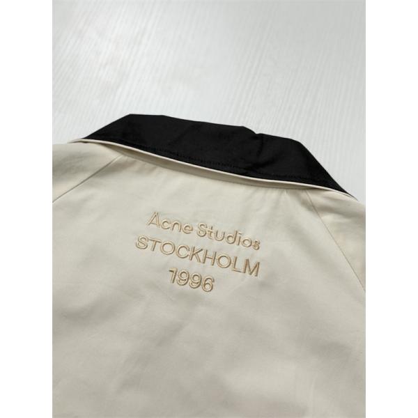 襟配色が映える Acne Studios アクネ ストゥディオズ コピー ジップジャケット ラグランスリーブ イージーヘム