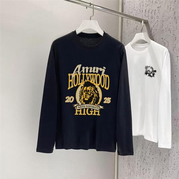ヴィンテージカレッジ AMIRI アミリ コピー ロングスリーブTシャツ ARTS DISTRICT レタリングプリント