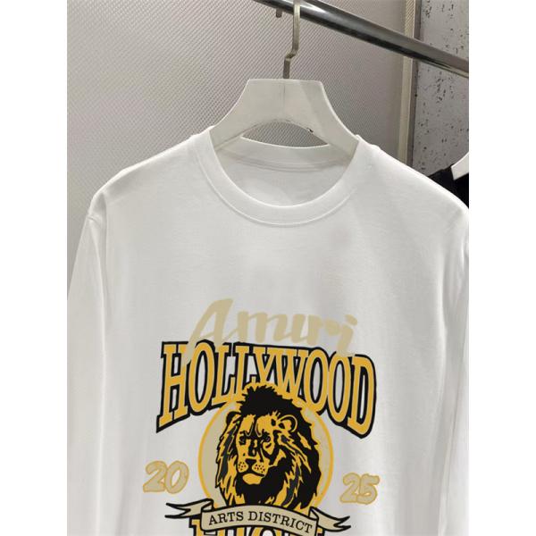 ヴィンテージカレッジ AMIRI アミリ コピー ロングスリーブTシャツ ARTS DISTRICT レタリングプリント
