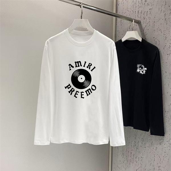ヴィンテージ音楽ムード AMIRI アミリ コピー ロングスリーブ ヴァイナルレコード センターロゴデザイン