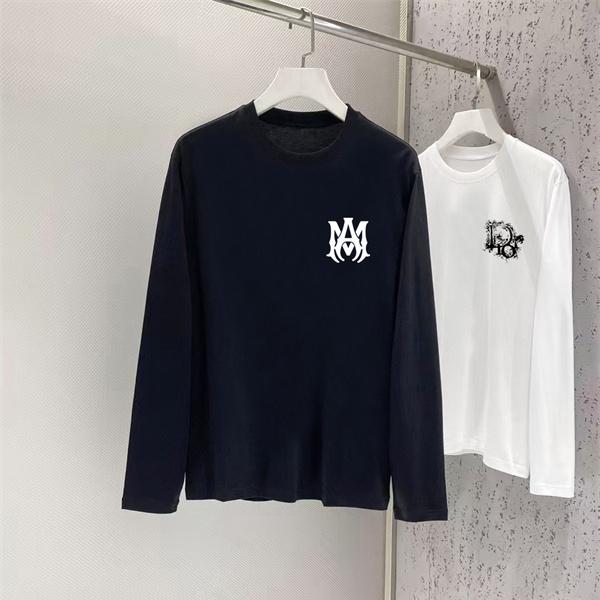 ミニエンブレム AMIRI アミリ コピー ロングスリーブTシャツ シンプル仕立て 都会派ベーシック