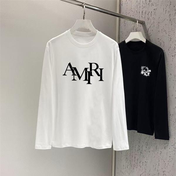 重なり文字が映える AMIRI アミリ コピー ロングスリーブ モノグラムレタード グラフィカルデザイン