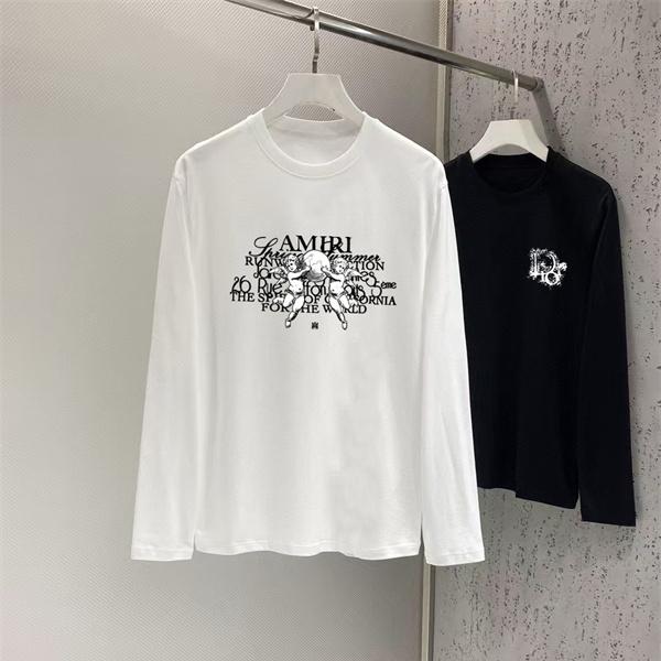 アートポスター調 AMIRI アミリ コピー ロングスリーブTシャツ レイヤードレタリング グラフィック構成