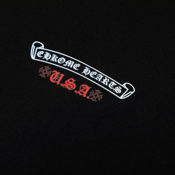 CHROME HEARTS コピー 注文集中 星条旗モチーフ フルジップフーディー バック大型プリント ゴシックアクセント ユニセックス