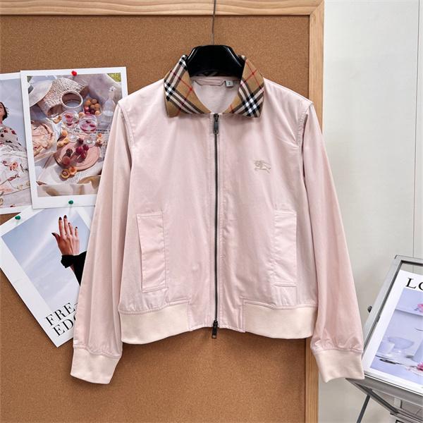 英国調チェックが映える BURBERRY バーバリー コピー ジップジャケット リブヘム コンパクトフォルム