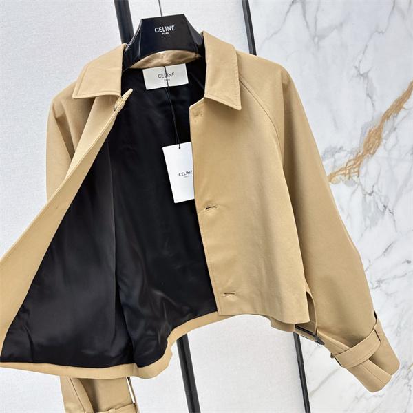 ウエストラインが映える CELINE セリーヌ コピー クロップドジャケット 袖ベルト クラシカルカラー