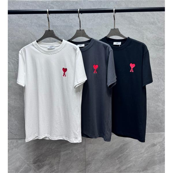 AMI PARIS☆アミパリスｔシャツコピー3色お買い得26SS春夏ユニセックスお洒落快適