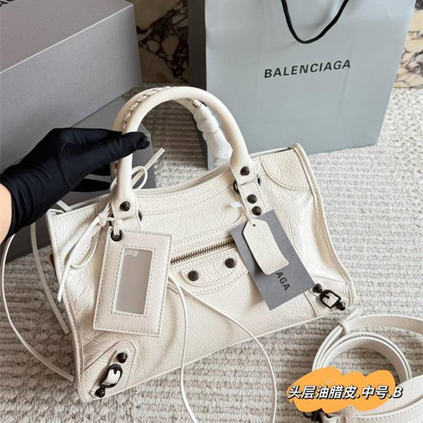 都会派オフィス BALENCIAGA バレンシアガ コピー 2WAYハンドバッグ フロントジップ タッセルアクセント
