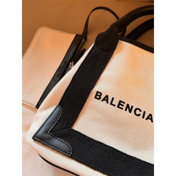 通勤コーデに映える BALENCIAGA バレンシアガ コピー ハンドバッグ ロゴキャンバス 端正トートフォルム