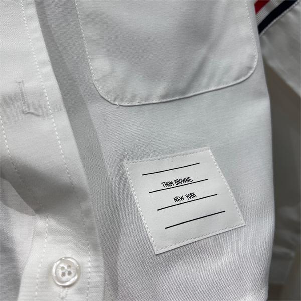 プレッピームード THOM BROWNE トム ブラウン コピー 2ピースセット ポケットシャツ ハイウエストプリーツ