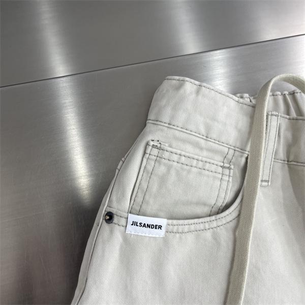 ミニマル仕立て JIL SANDER ジル サンダー コピー デニムロングパンツ イージーウエスト ワイドストレート