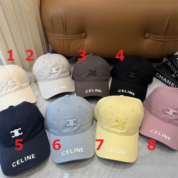 8色♥CELINE セリーヌ キャップコピー2026流行りおしゃれユニセックス☆☆美品 