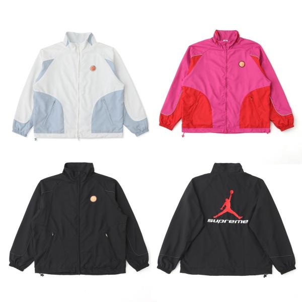 話題沸騰 Supreme トラックジャケット シュプリーム × Jordan ジョーダン リフレクターパイピング 切替デザイン