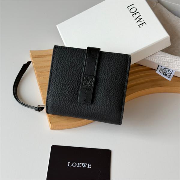 LOEWE人気最新2026★ロエベ財布コピー本革 型押し牛革使用 メンズ コンパクトウォレット