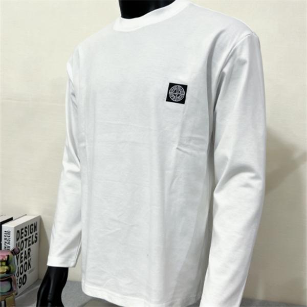ミニコンパスパッチ STONE ISLAND ストーンアイランド コピー 長袖Tシャツ クルーネック ミニマルカジュアル