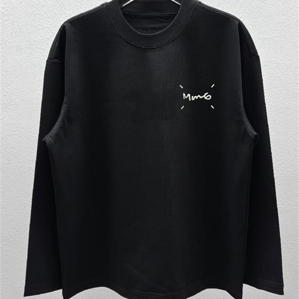 手書きロゴ バックプリント MM6 Maison Margiela メゾン マルジェラ コピー 長袖Tシャツ リラックスシルエット