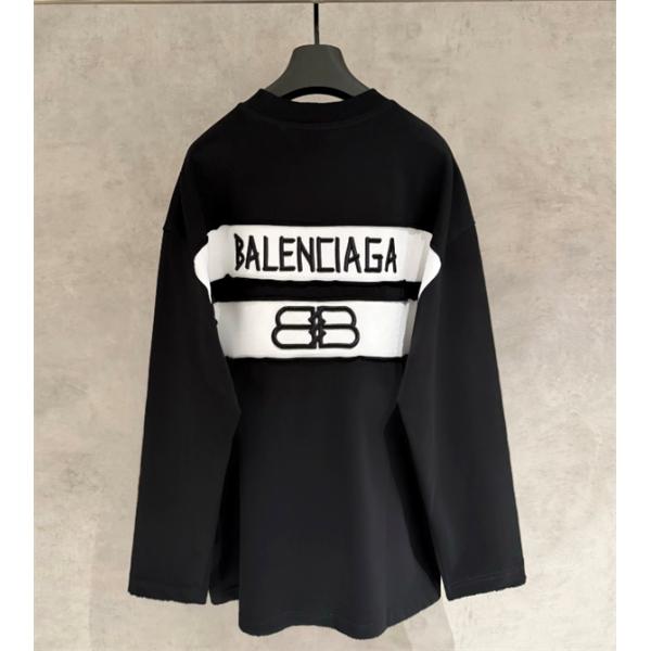 簡単デザイン2026★BALENCIAGA  バレンシアガ長袖ｔシャツコピーユニセックス高評価