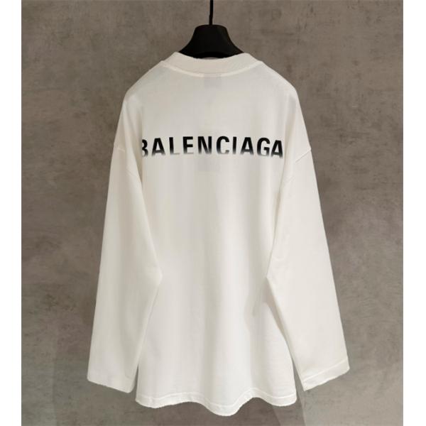個性的2026★BALENCIAGA  バレンシアガ長袖ｔシャツコピーオーバーサイズリラックス感