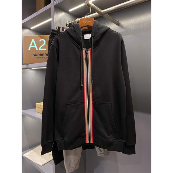 配色テープ ドローストリング BURBERRY バーバリー コピー ジップパーカーセット 都会派スポーツスタイル