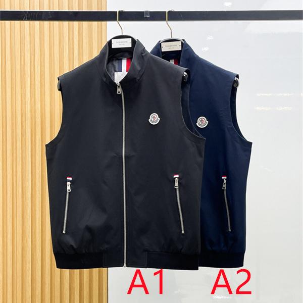 ロゴワッペン リブヘム MONCLER モンクレール コピー ジップベスト 都会派カジュアル