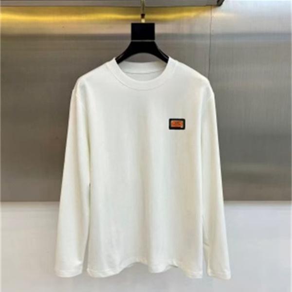 オレンジパッチ クルーネック HERMÈS エルメス コピー 長袖Tシャツ ミニマルデザイン