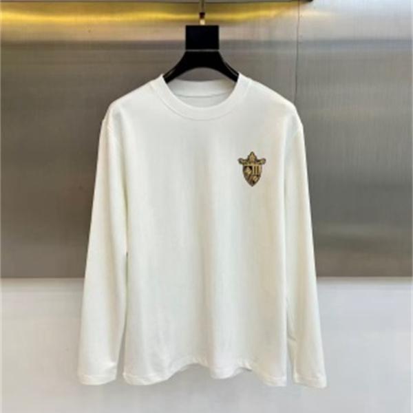 ゴールドエンブレム クルーネック FENDI フェンディ コピー 長袖Tシャツ クラシカル仕様