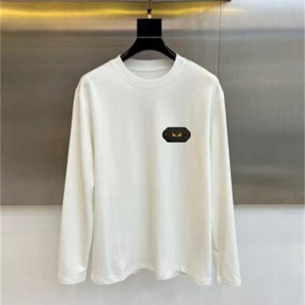 アイモチーフ ワンポイント FENDI フェンディ コピー 長袖Tシャツ クルーネック