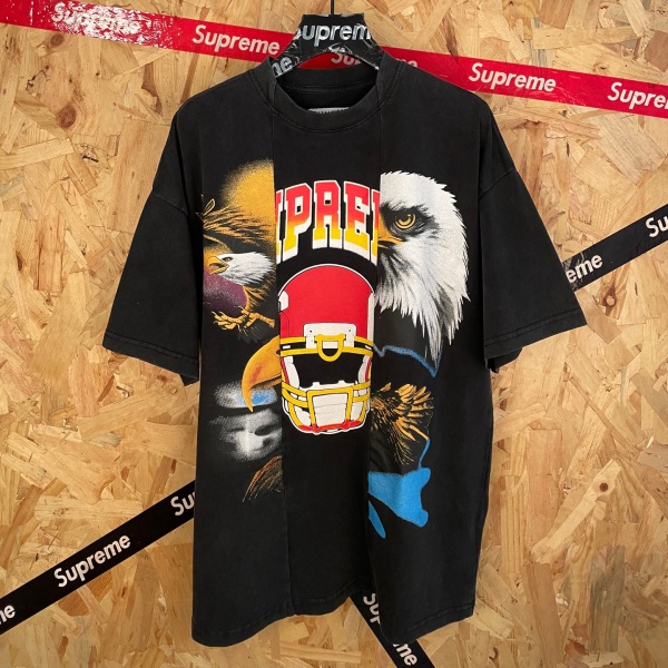 フットボールイーグル 半袖Tシャツ シュプリーム激安 Supreme × メゾン マルジェラ オーバーサイズ風