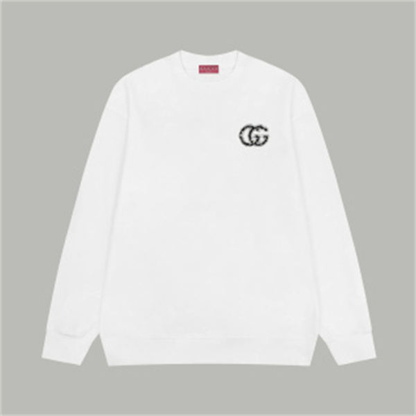 GGクリスタルモチーフ モノトーンデザイン GUCCI グッチ コピー クルーネックスウェット ミニマルスタイル