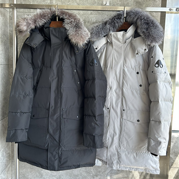 ファーフード ロング丈 MOOSE KNUCKLES ムースナックルズ コピー メンズ ダウンパーカー マルチポケット